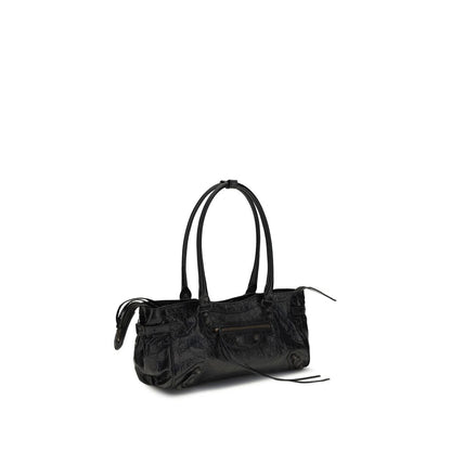 Black Calf Leather Bos Taurus Shoulder Bag