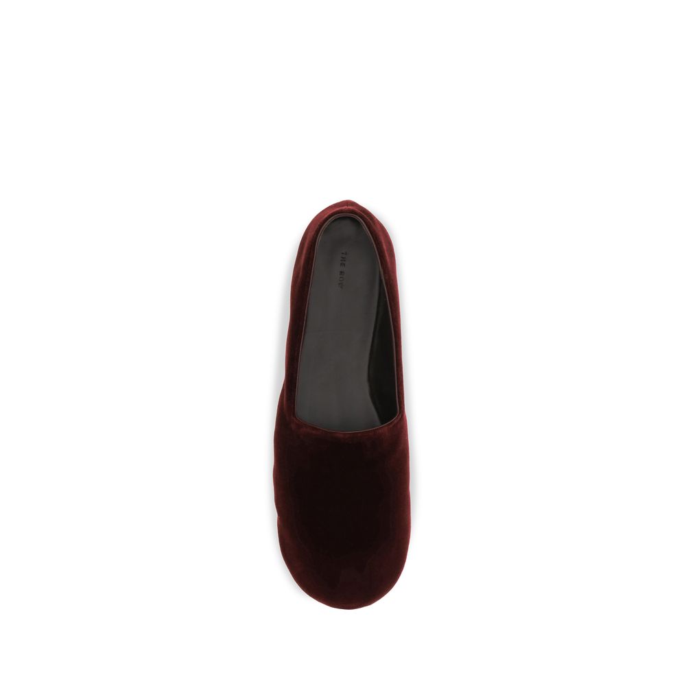 Bordeaux Cotton Slip-On Loafers