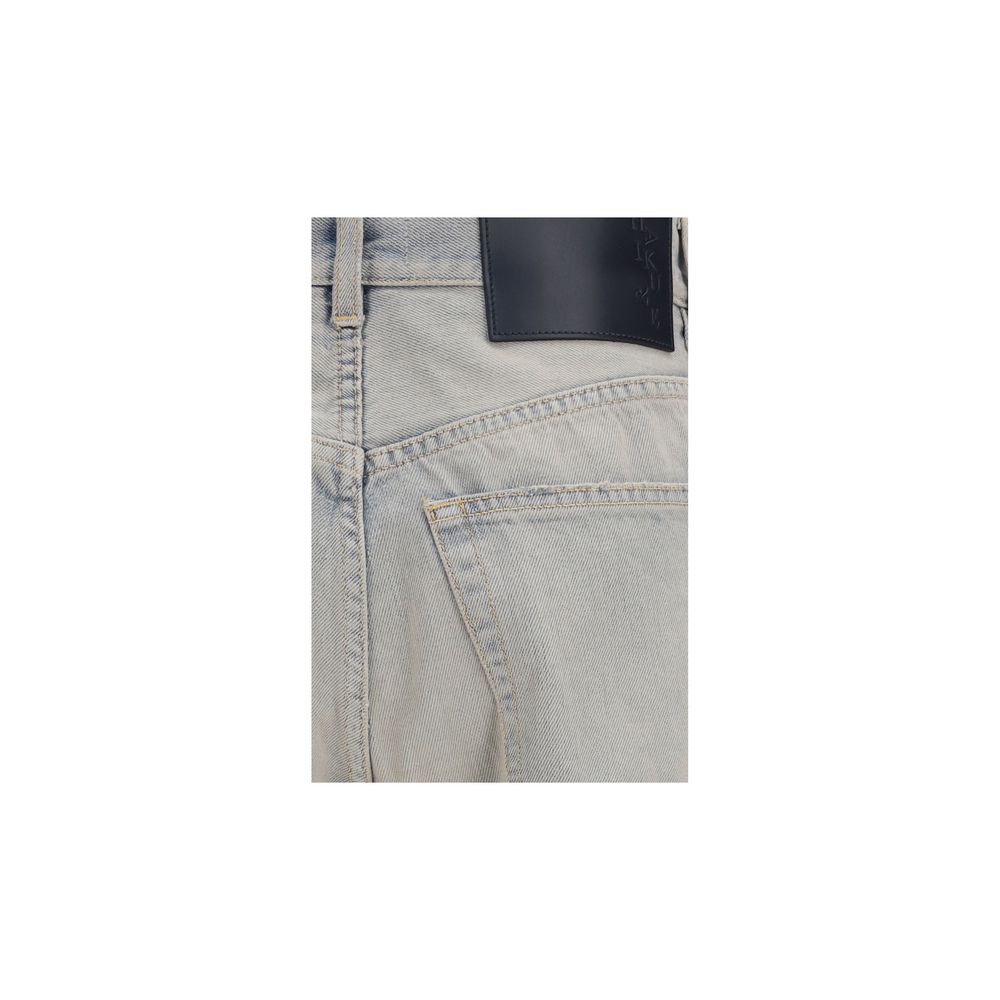 Blue Cotton Relaxed Fit Jeans