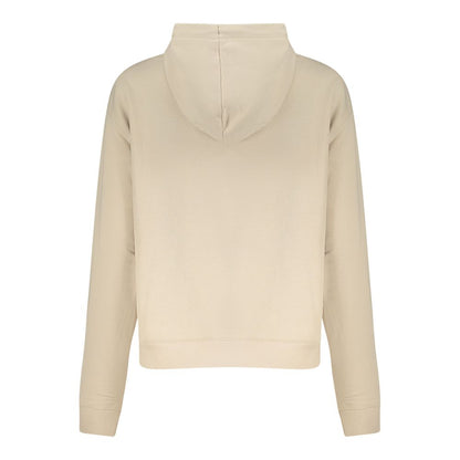 Beige Cotton Women's Hoodie