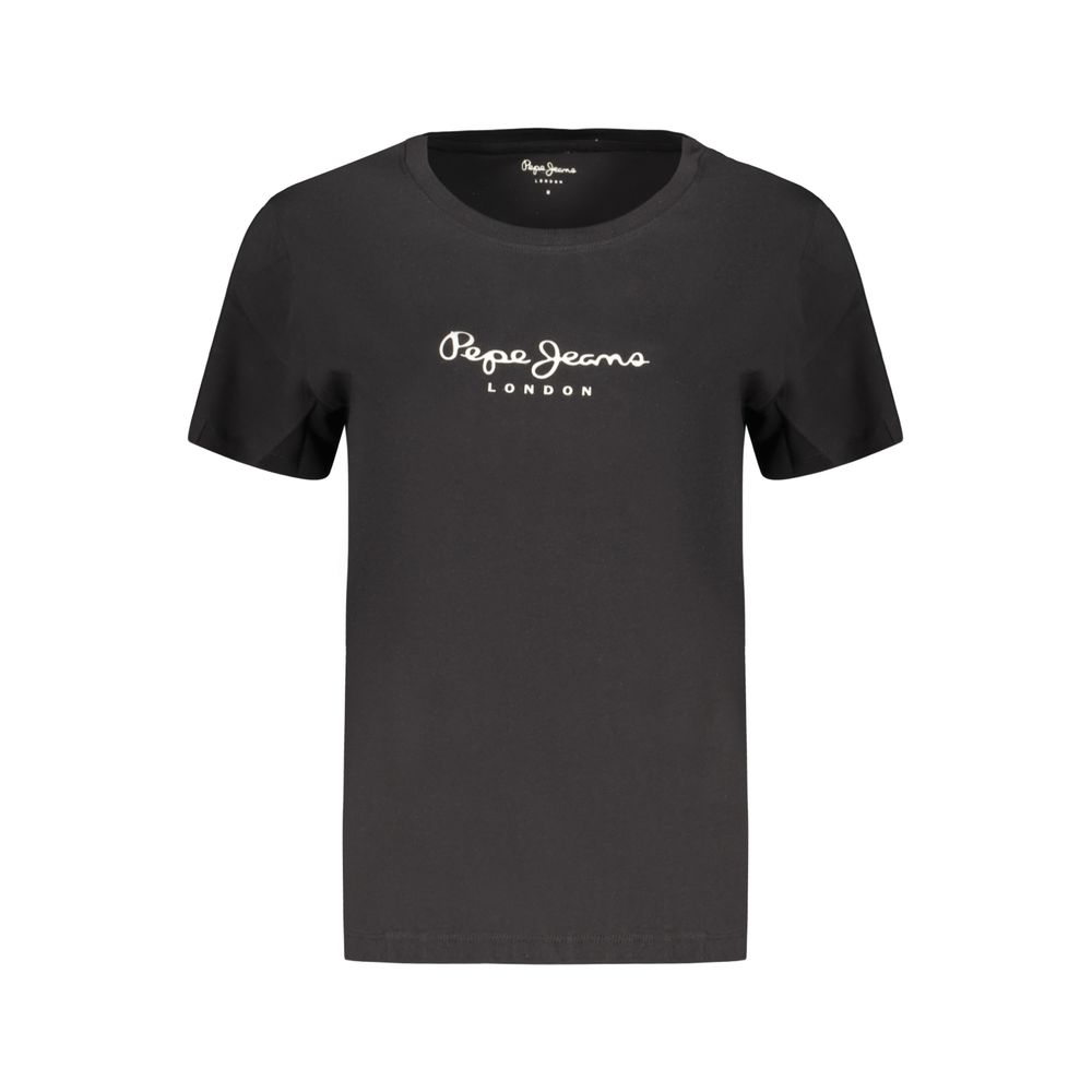 Black Cotton Women's TShirt