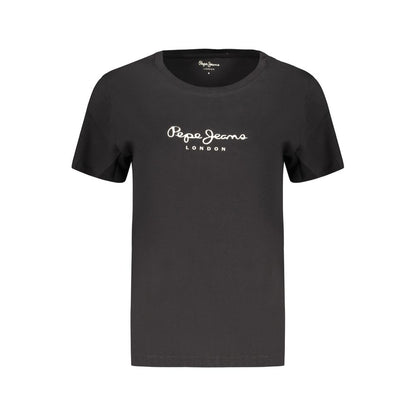 Black Cotton Women's TShirt
