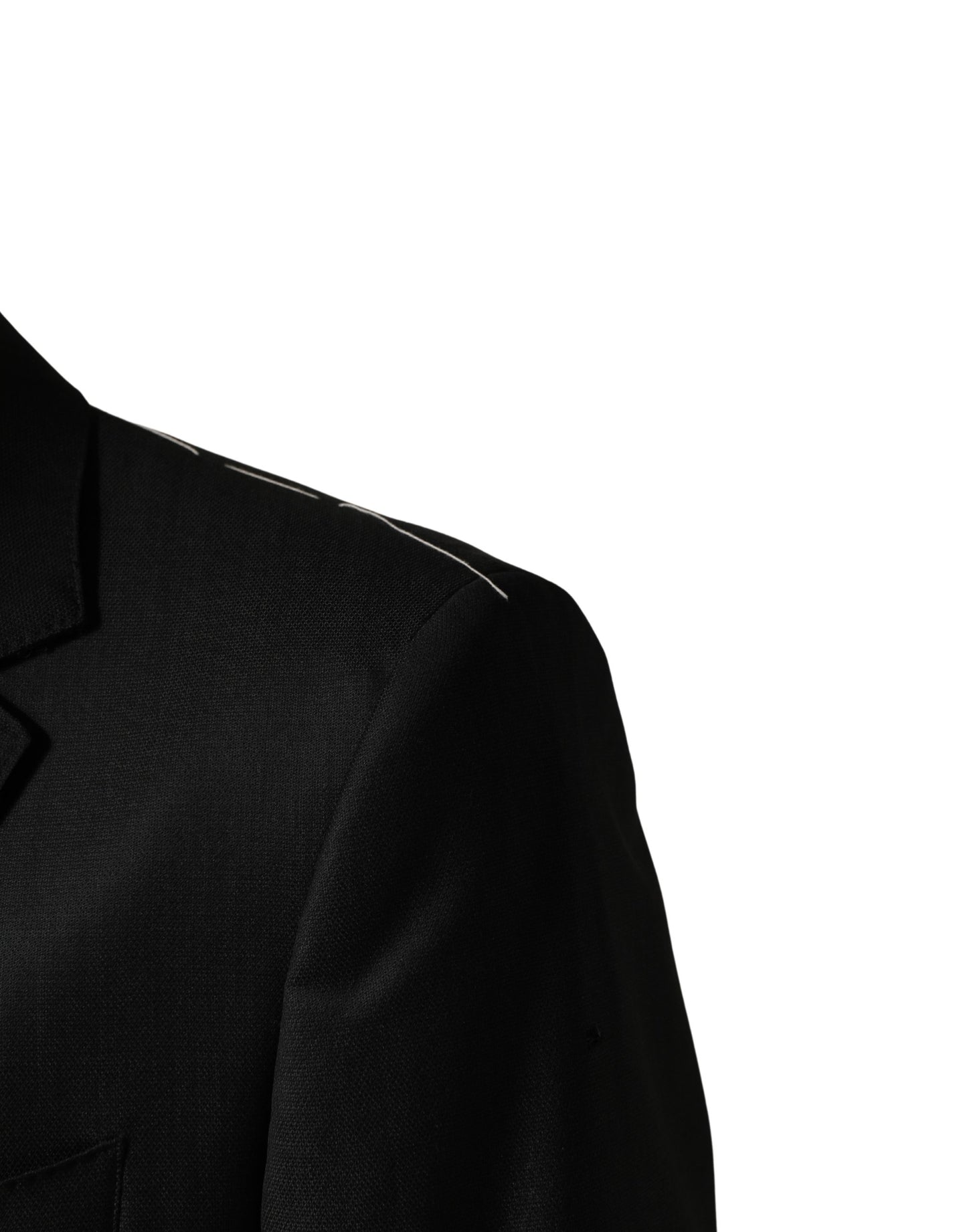 Black Wool 2 Buttons Formal 2 Piece Suit