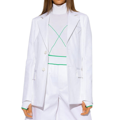 White Cotton Blazer