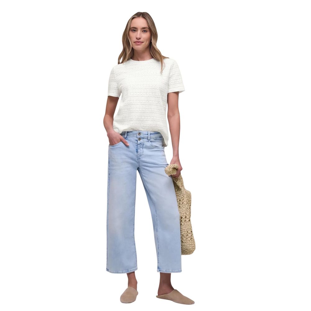 Cream Cotton T-Shirt