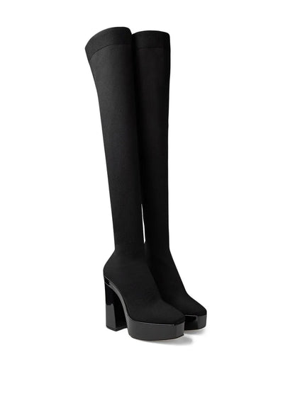 Black Fabric Over The Knee