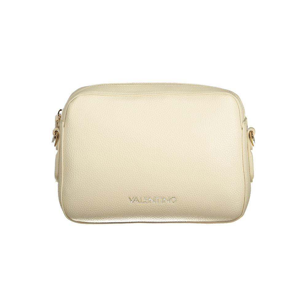 Beige Polyurethane Women's Bag