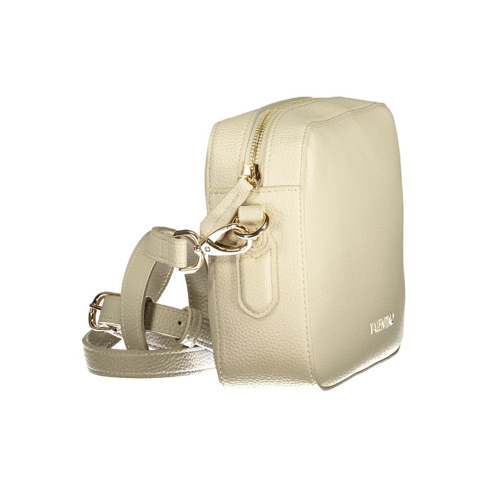Beige Polyurethane Women's Bag