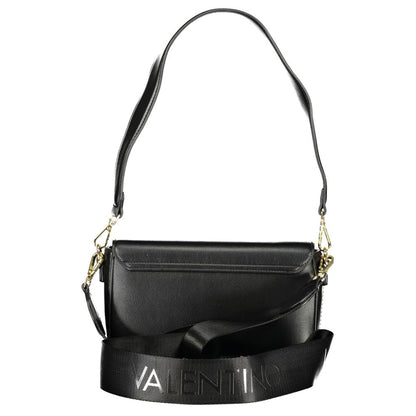 Nero Poliuretano Women Bag with Adjustable Shoulder Strap