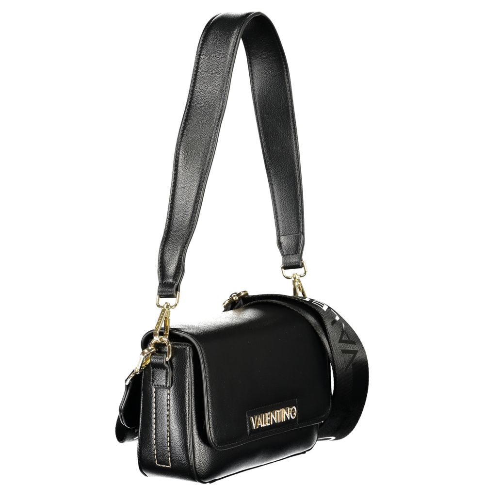 Nero Poliuretano Women Bag with Adjustable Shoulder Strap