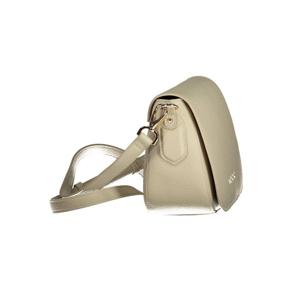 Beige Polyurethane Women's Bag