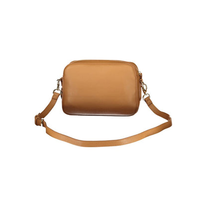 Brown Polyurethane Women's Bag