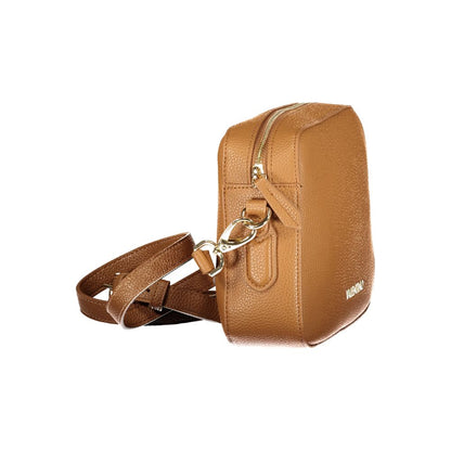 Brown Polyurethane Women's Bag