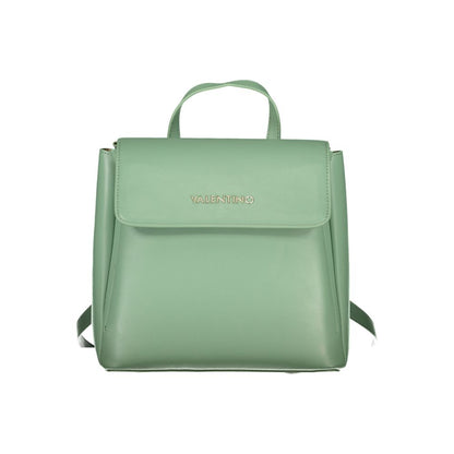 Green Polyurethane Women's Backpack