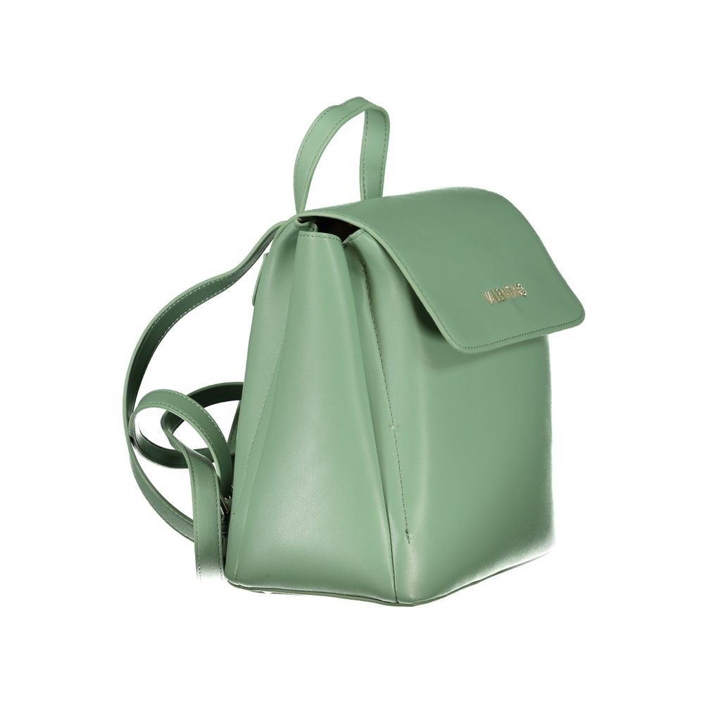 Green Polyurethane Women's Backpack