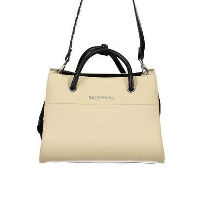 Beige Polyurethane Women's Bag