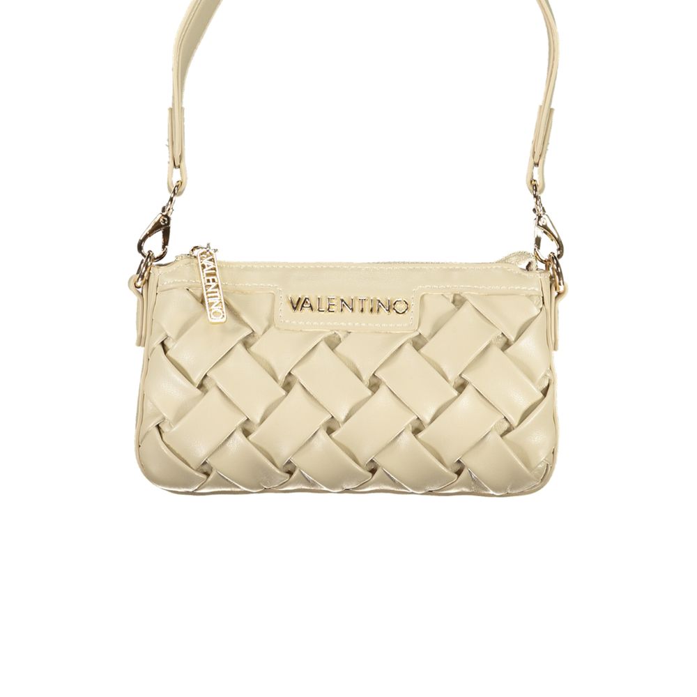 Beige Polyurethane Women's Bag