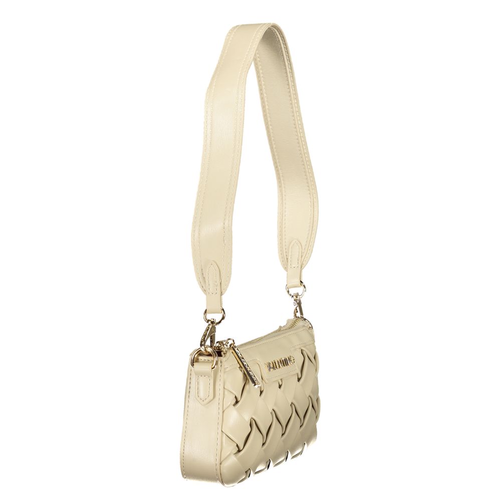 Beige Polyurethane Women's Bag