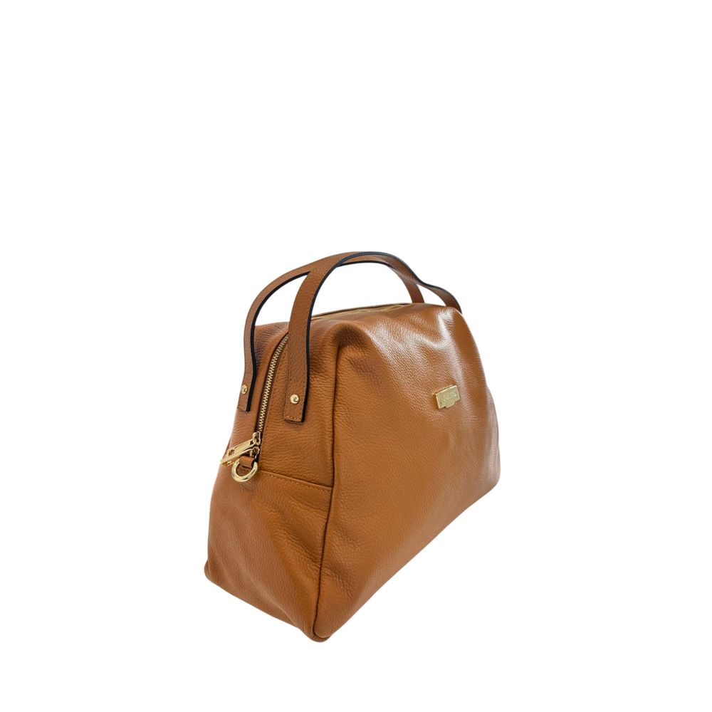 Brown Cowhide Clutch Bag