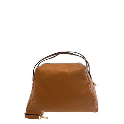 Brown Cowhide Clutch Bag