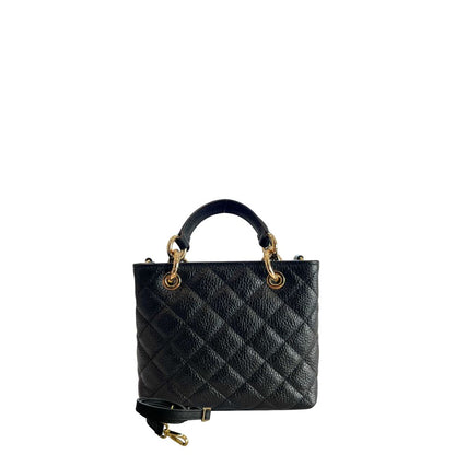 Black Leather Women Handbag