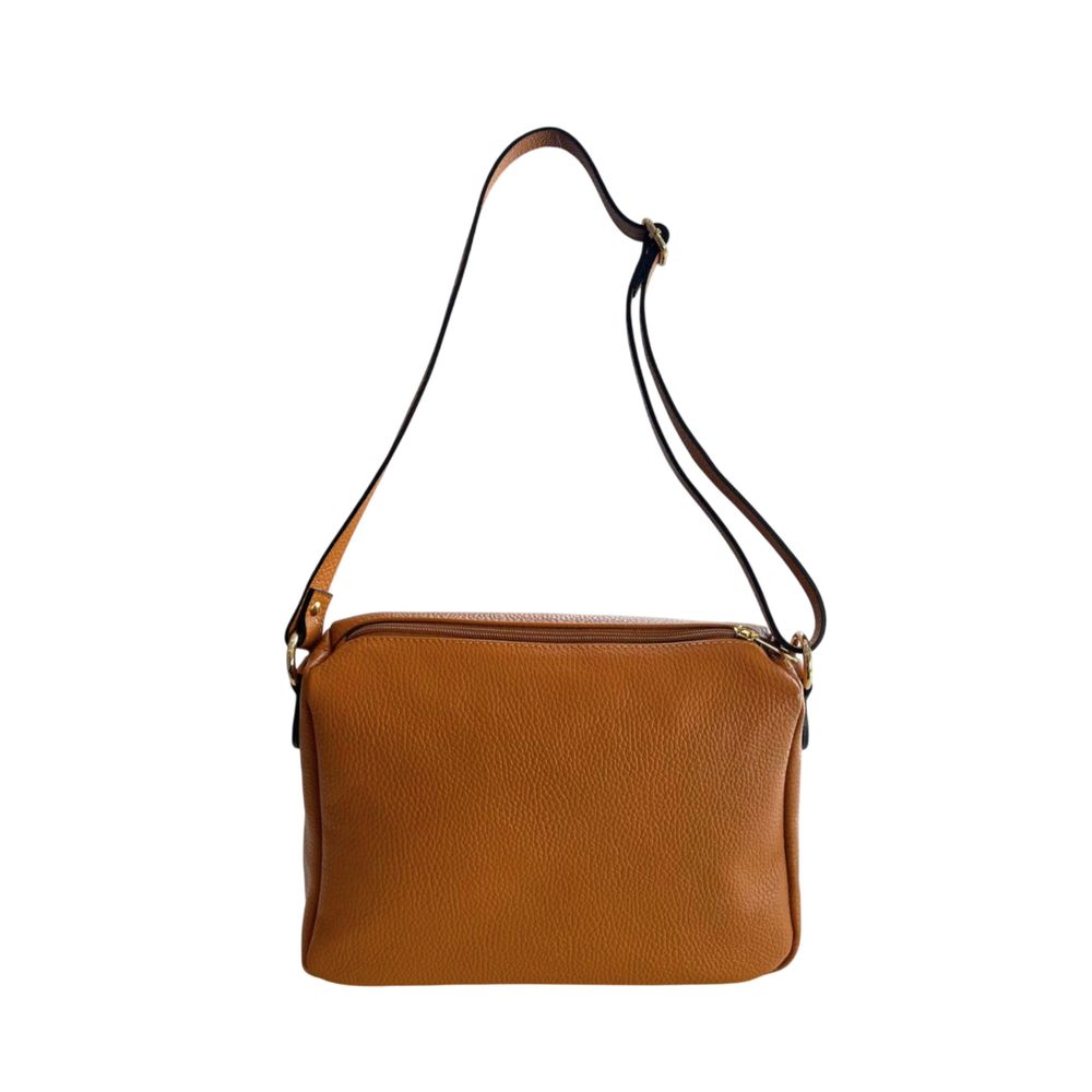 Brown Cowhide Crossbody Bag