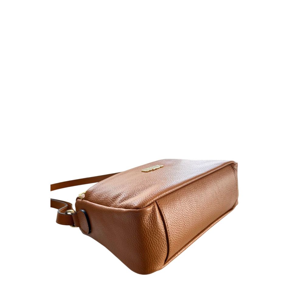 Brown Cowhide Crossbody Bag