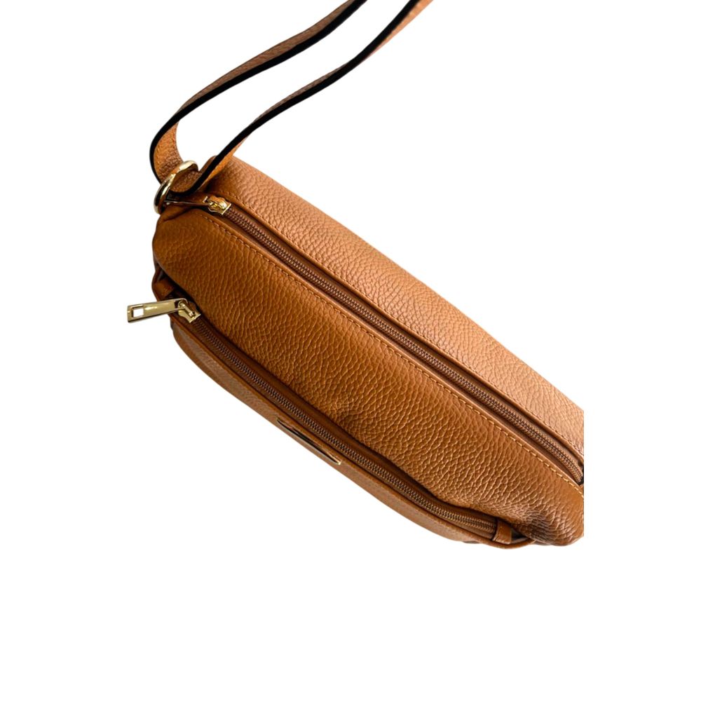 Brown Cowhide Crossbody Bag