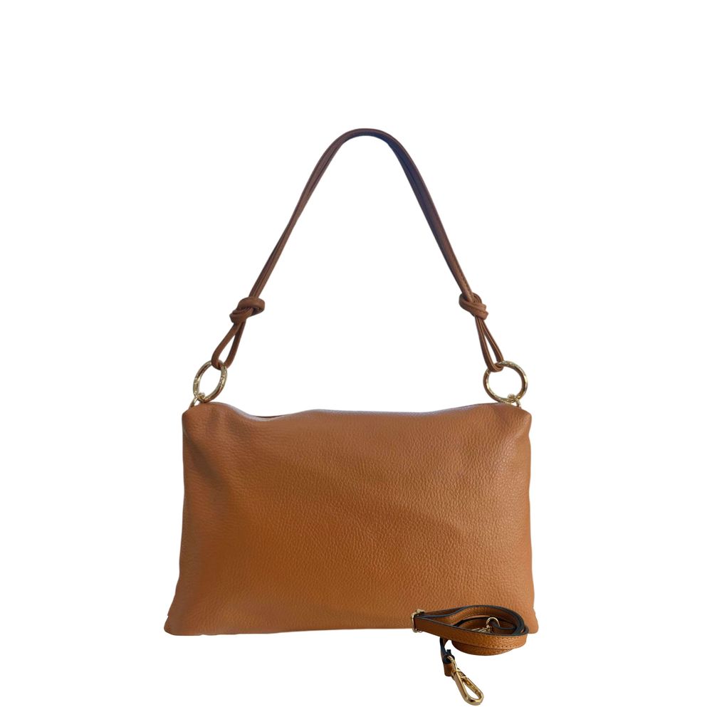Brown Cowhide Clutch Bag