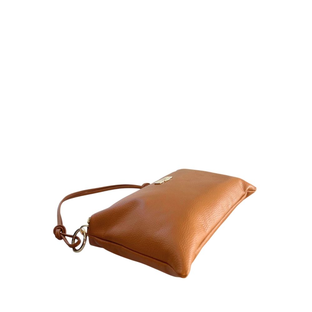 Brown Cowhide Clutch Bag