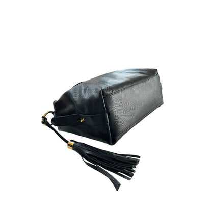 Black Leather Women Handbag