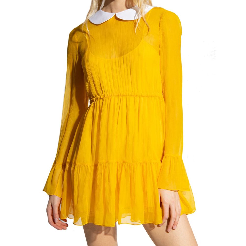 Bicolor Acetate Casual Dress