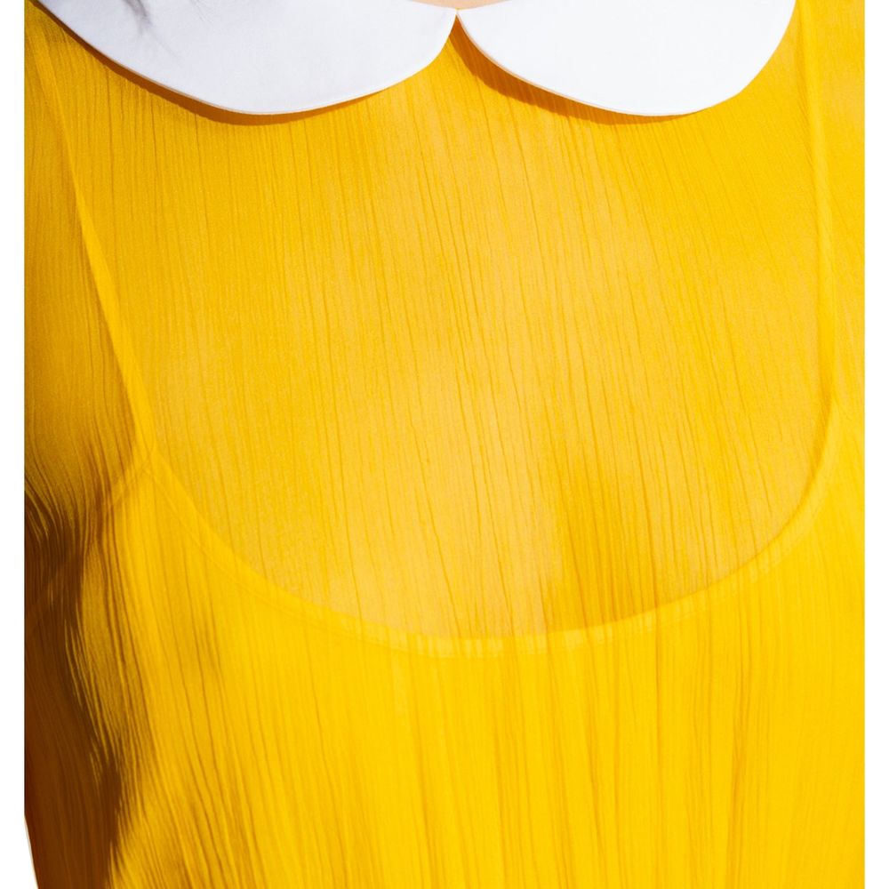 Bicolor Acetate Casual Dress