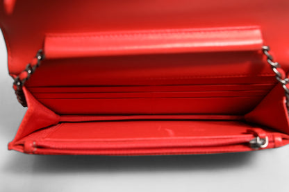 Chanel Boy Wallet on Chain Red Lambskin