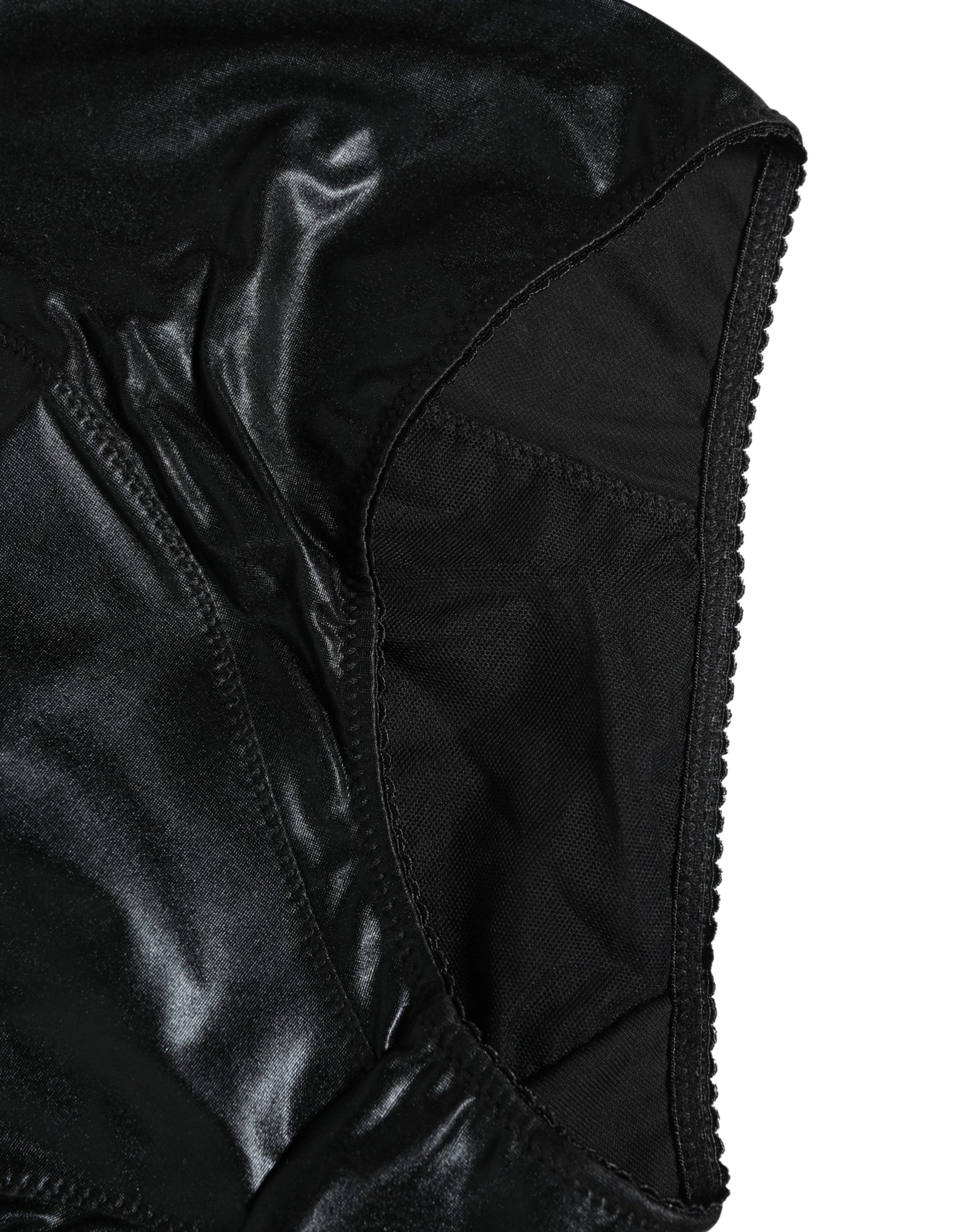 Black High Waisted Slip Girdle Panty Underwear
