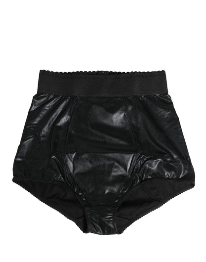 Black High Waisted Slip Girdle Panty Underwear