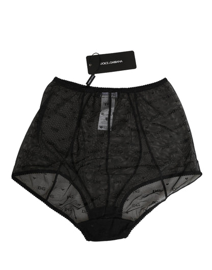 Black Nylon Stretch Slip Girdle Panty Underwear