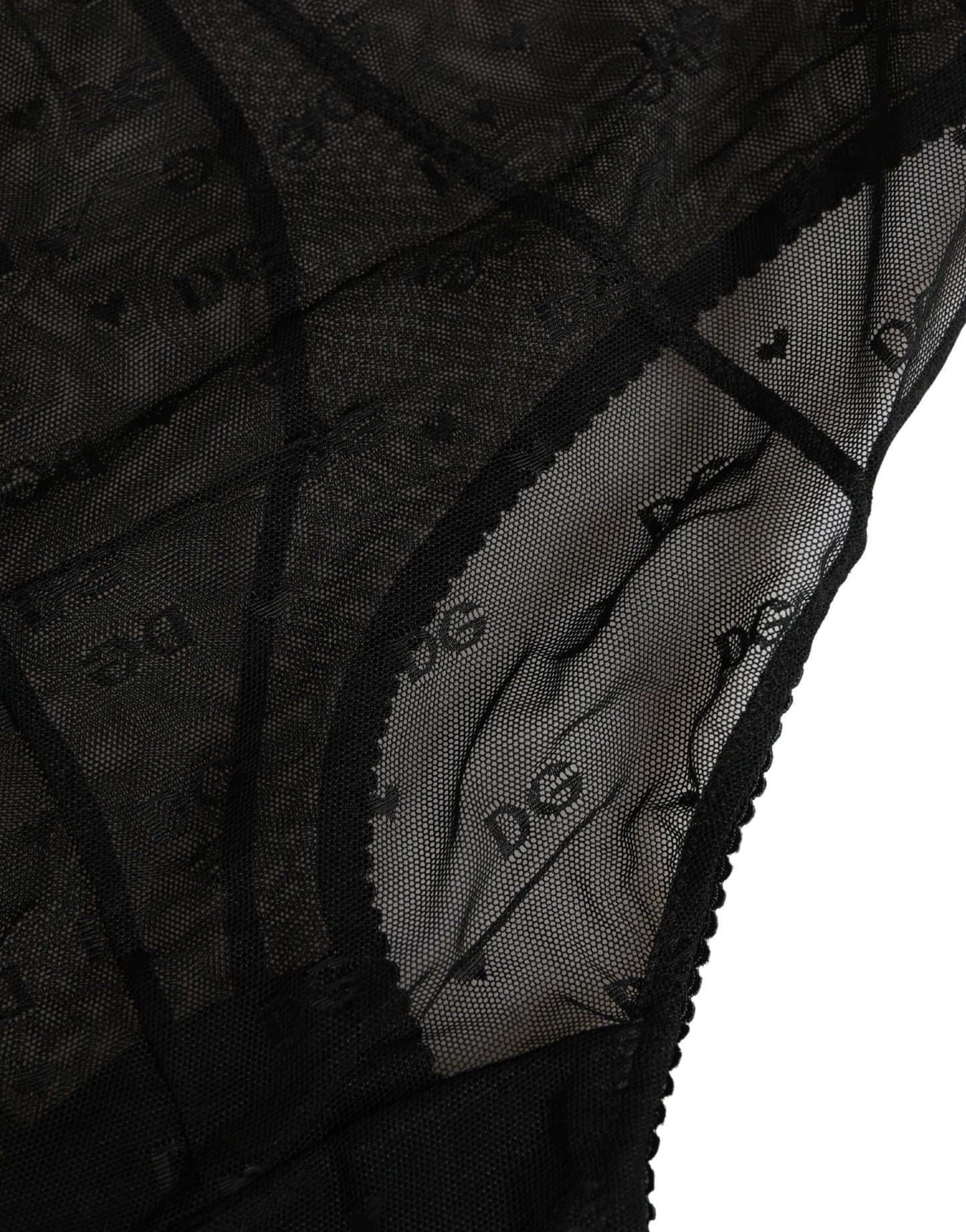 Black Nylon Stretch Slip Girdle Panty Underwear