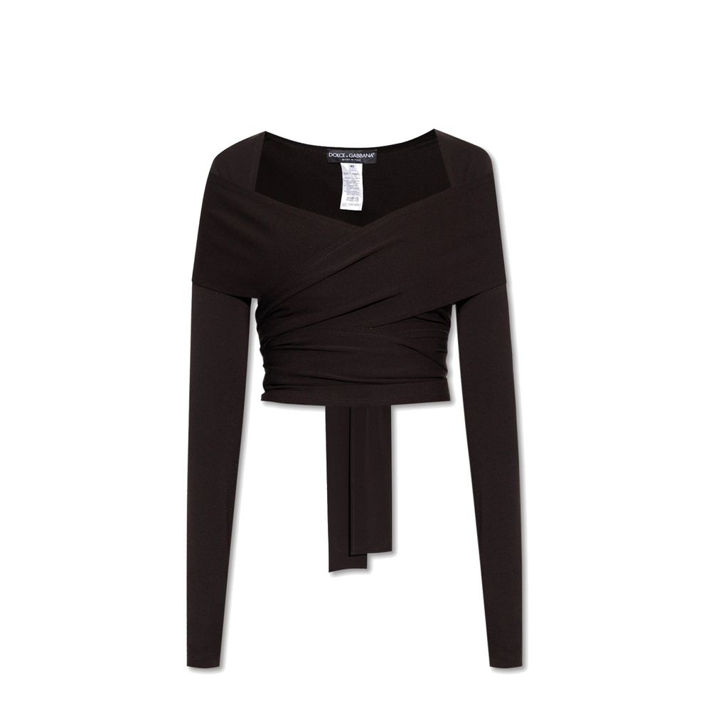 Black Elastane Tank Tops