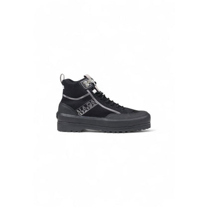 Black Fabric Athletic Sneakers