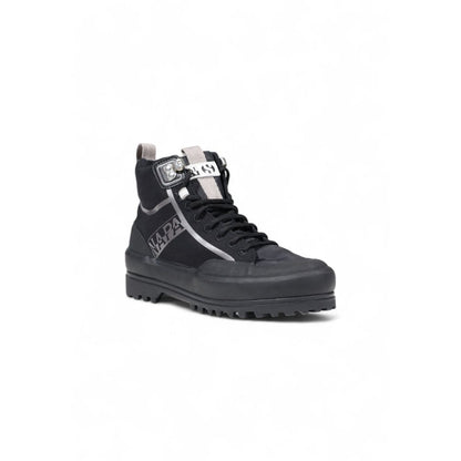 Black Fabric Athletic Sneakers