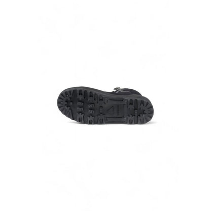 Black Fabric Athletic Sneakers