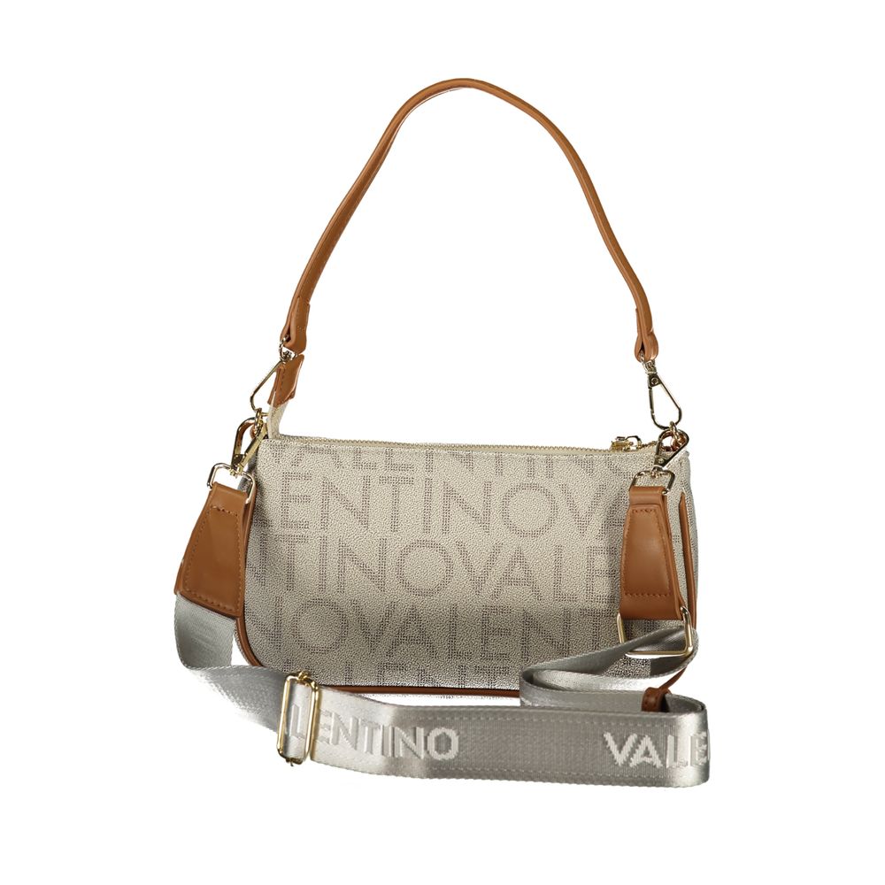 Beige Polyurethane Women's Bag