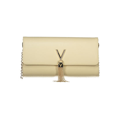 Beige Polyurethane Women's Handbag