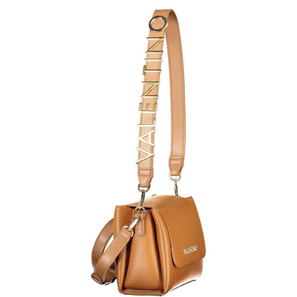 Brown Polyurethane Women's Bag