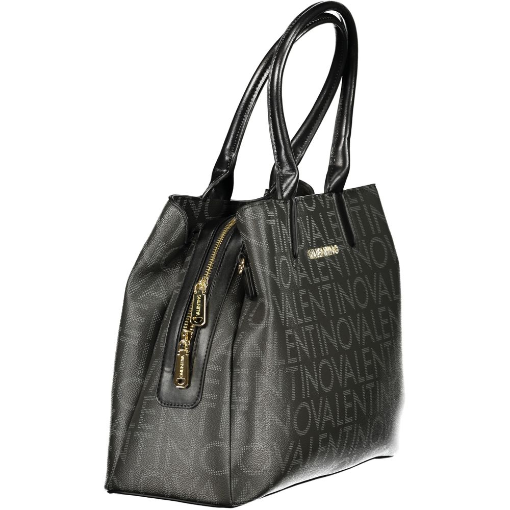 Black Polyurethane Women's Bag