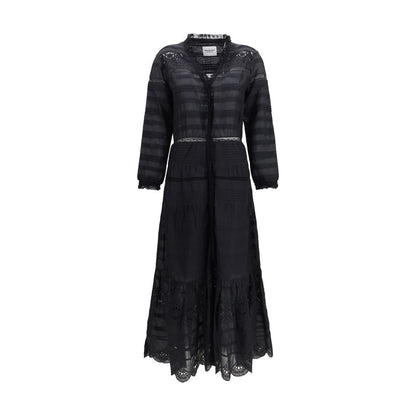 Black Cotton Casual Dress