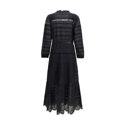 Black Cotton Casual Dress