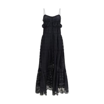 Black Cotton Casual Dress