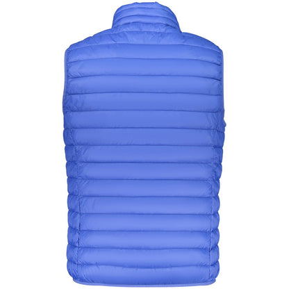 Blue Polyester Men's Vest